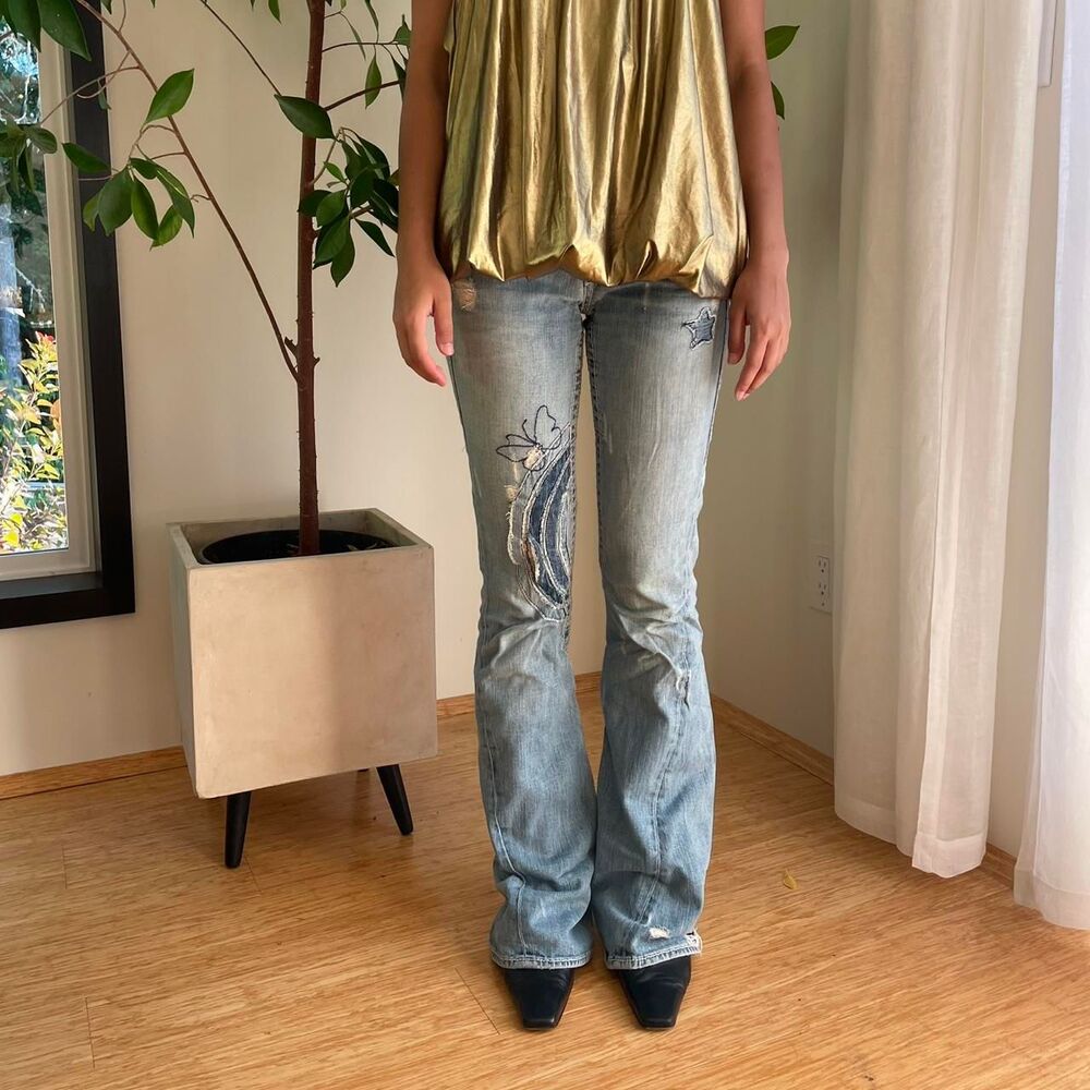 True-religion Women's Blue and Navy Jeans